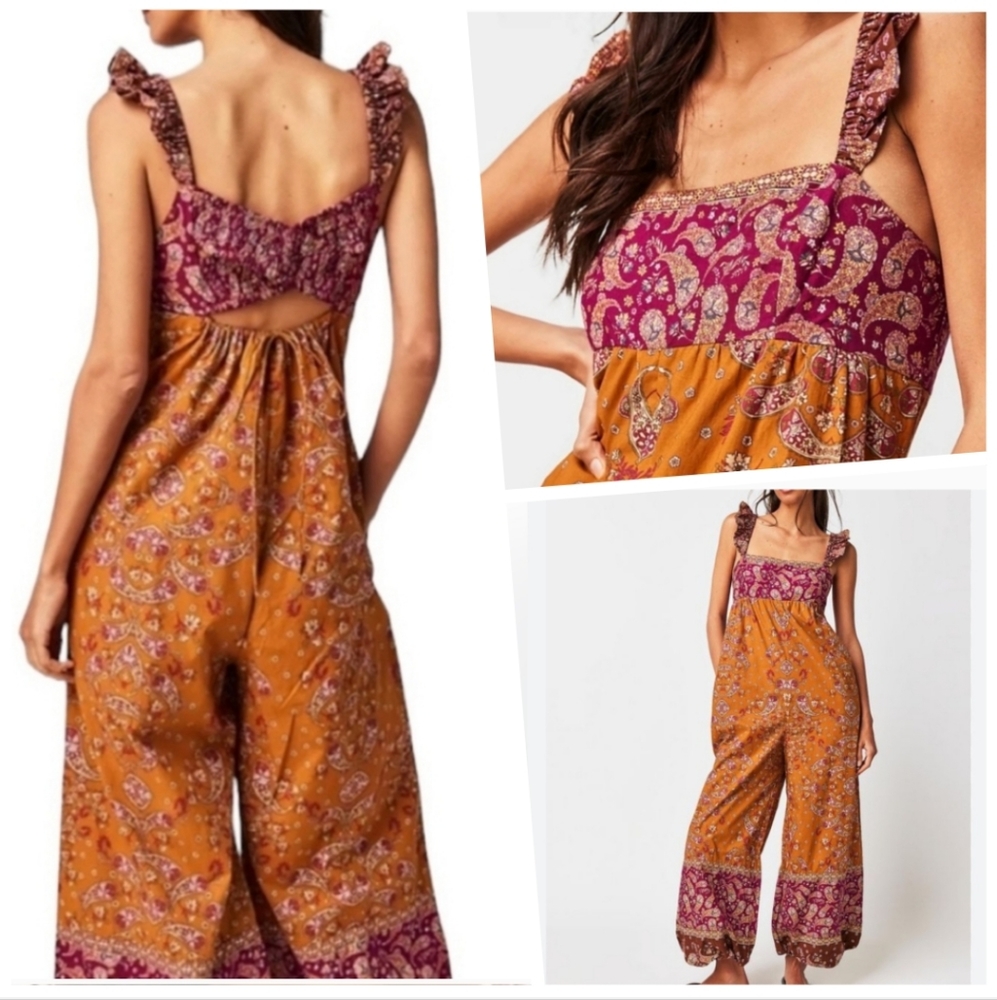 NWOT FP Paisley Jumpsuit